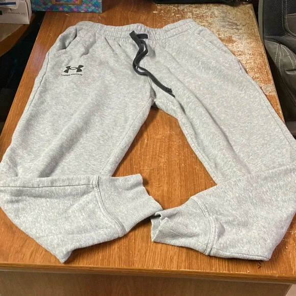 Under Armour womens Light Gray Joggers - Picture 1 of 2